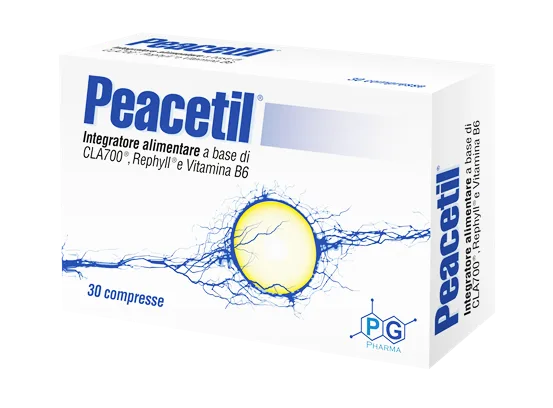 scatola peacetil 30 compresse - integratore antinfiammatorio per nervi, fibromialgia, nervo sciatico, lombosciatalgia, tunnel carpale, cervicalgia