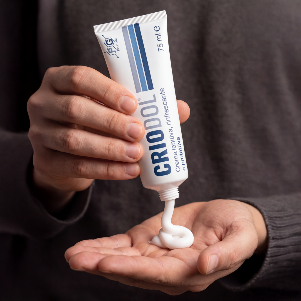 criodol crema lenitiva pg pharma per dolori articolari e muscolari